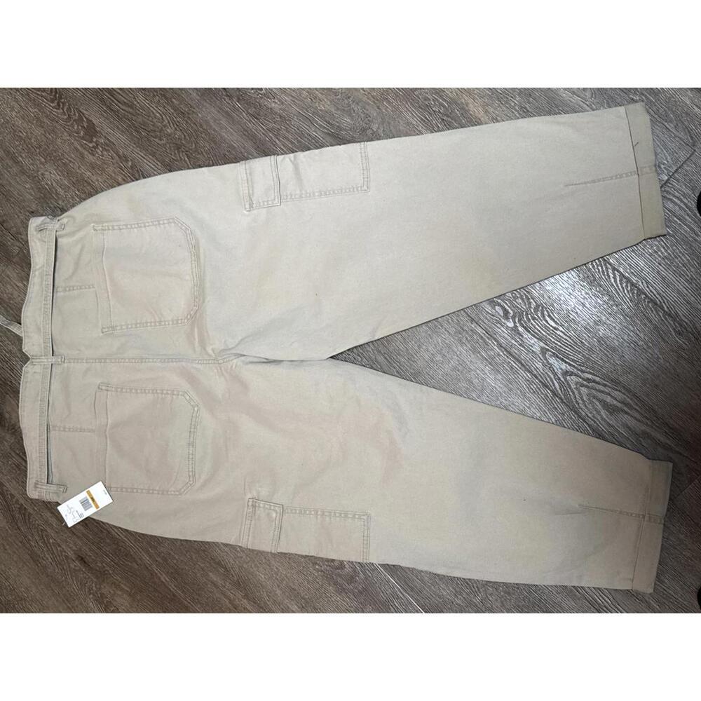 Jessica Simpson Embroidered Cargo Pants Size 16W Beige - Picture 3 of 7